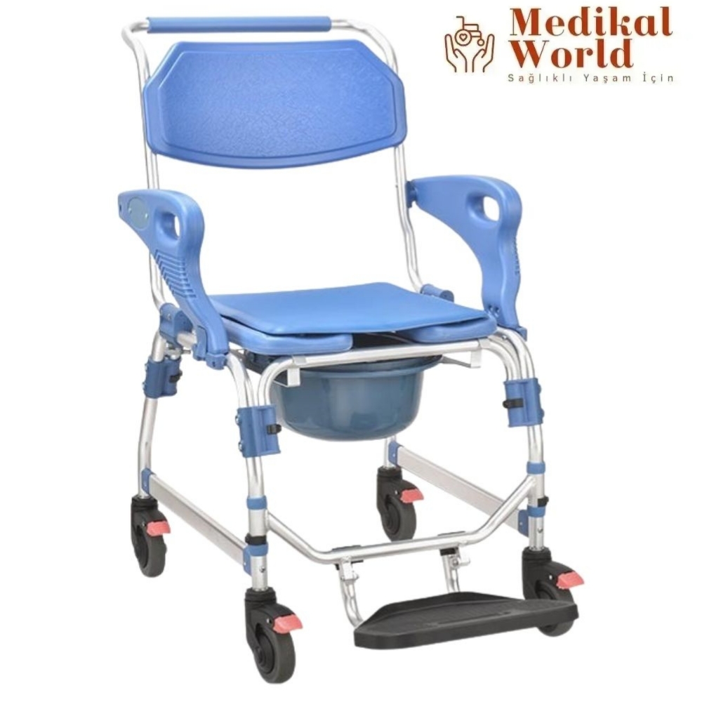 Poylin P612 Alüminyum Banyo Tuvalet Sandalyesi